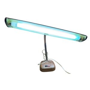 Vintage Mid-Century Modern Industrial Steel Gooseneck Office Lamp
